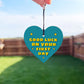 Good Luck On Your First Day At School Nursery Wood Keyring
