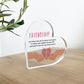 Heart Shaped Friendship Plaque Thank You Gift For Best Friend