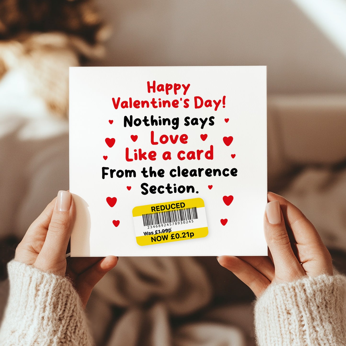 Valentines Day Card For Boyfriend Girlfriend Funny Reduced