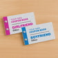 Coupon Book Bundle of 2 For Boyfriend and Girlfriend Novelty