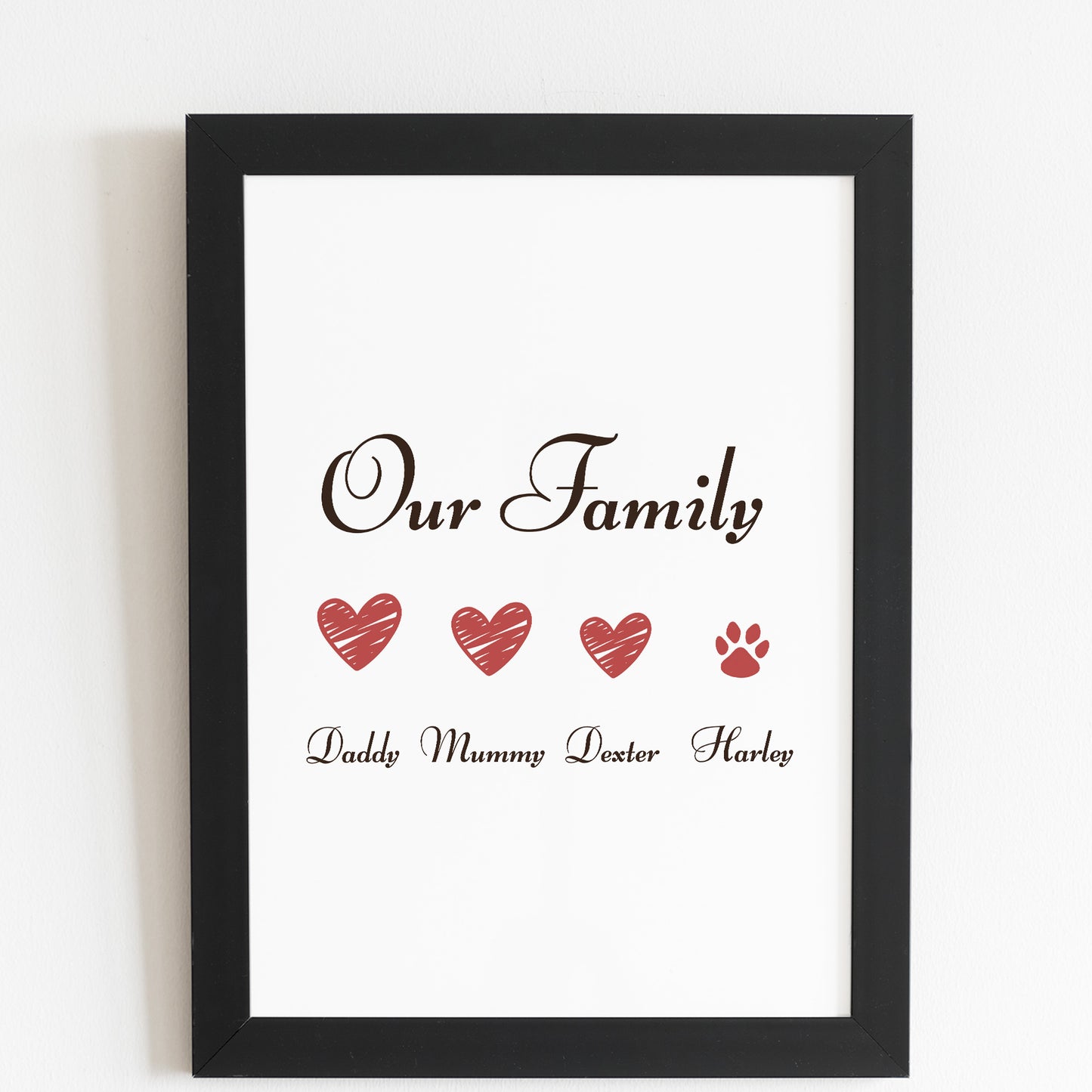 Personalised Sign For Family Home Sign Home Decor Couple Gift