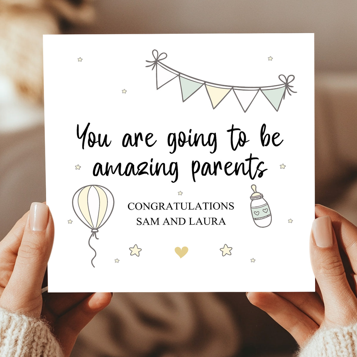 Personalised Pregnancy Card You Are Going To Be Amazing Parents