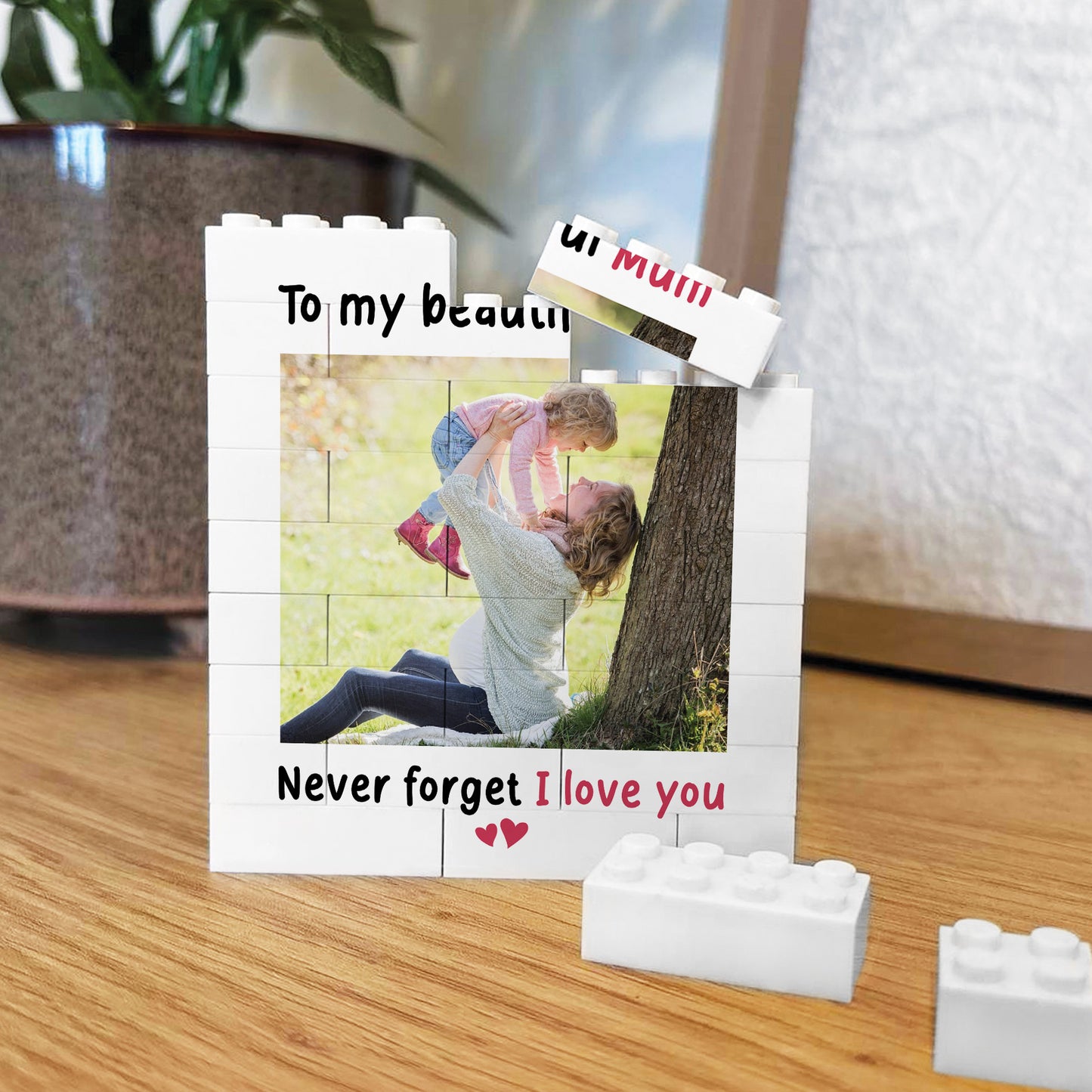 Personalised Gifts For Mum Building Photo Blocks Mothers Day