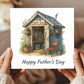 Cute Fathers Day Card For Dad Grandad From Granddaughter
