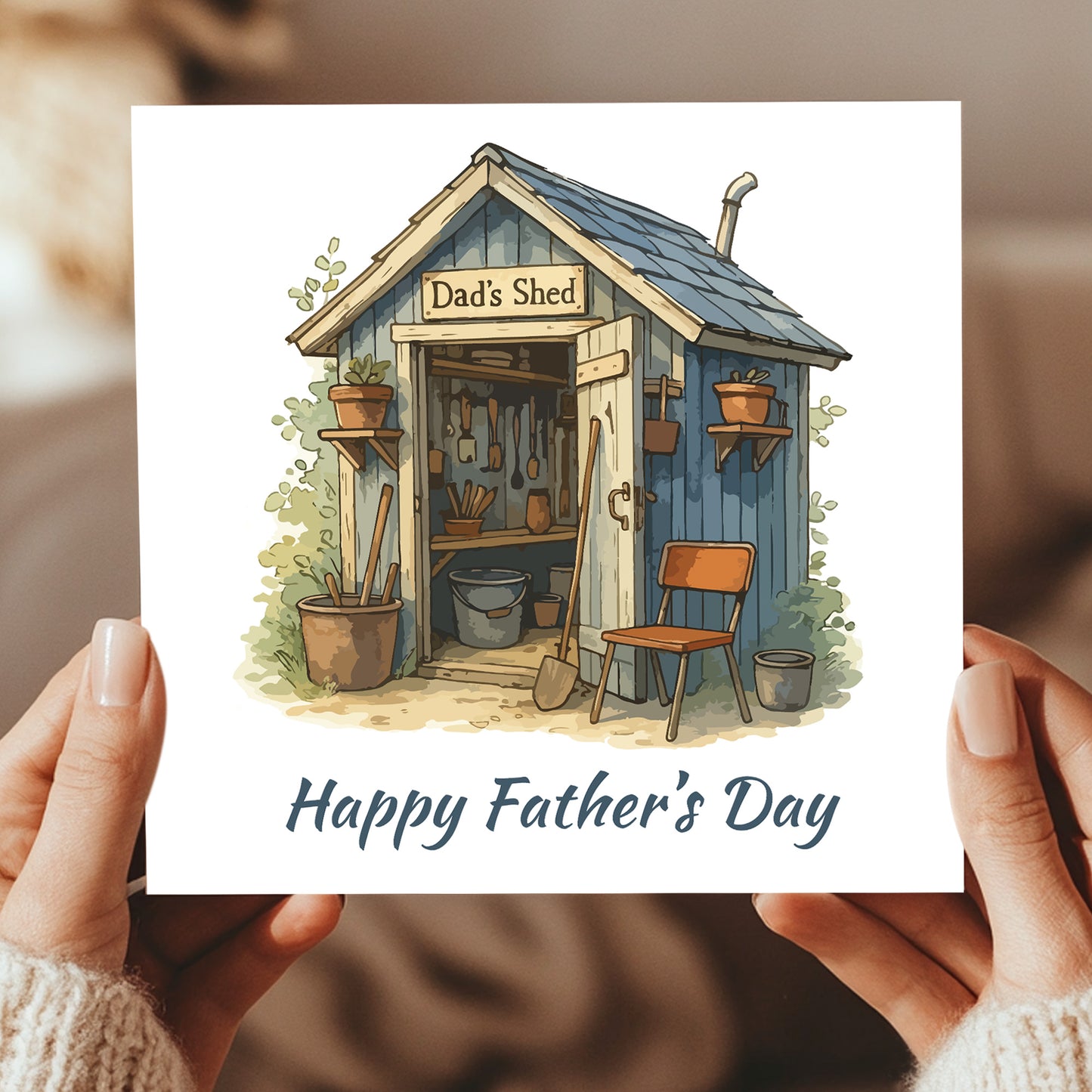 Cute Fathers Day Card For Dad Grandad From Granddaughter
