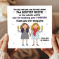 Birthday Card For Friend Bestest Bestie Card With Kraft Envelope