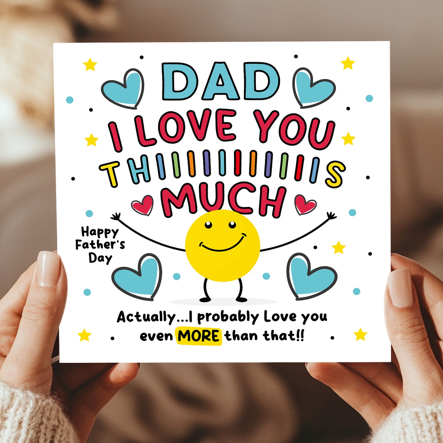 Fathers Day Card For Dad Happy Father's Day Card For Dad