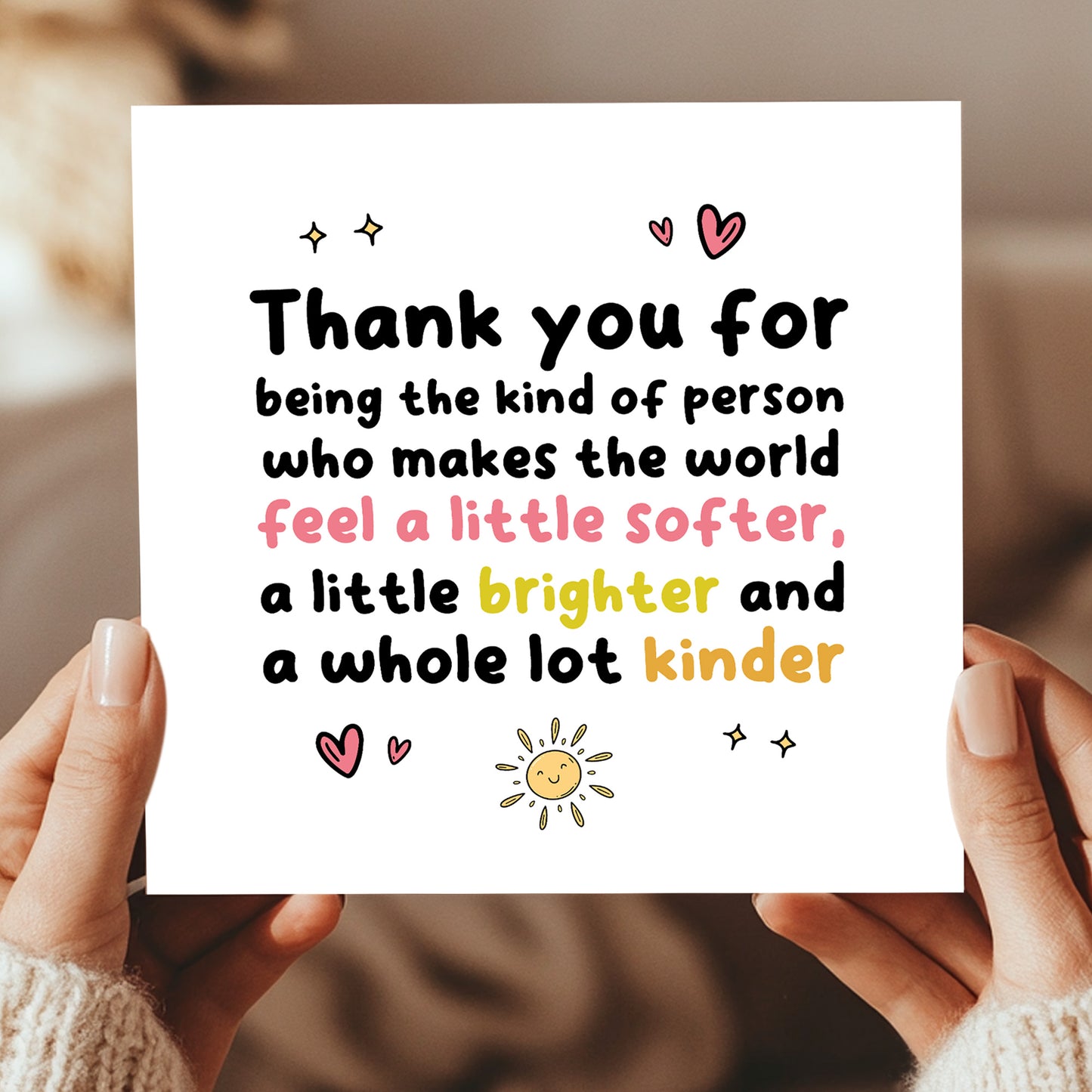 Special Card For Teacher Volunteer Assistant Mentor Tutor