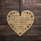 Grandad Happy Christmas Novelty Wooden Heart Gift For Grandad