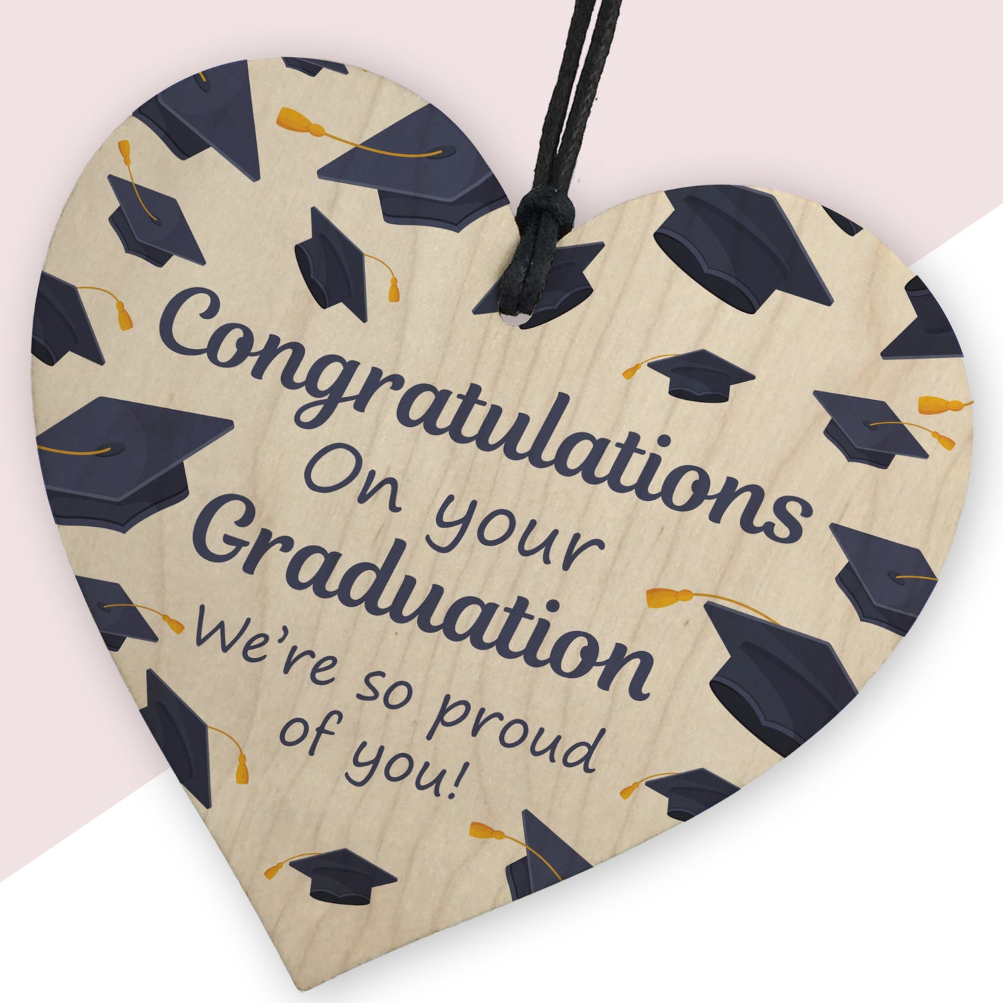 Graduation Gift Hanging Wood Heart Gift For Daughter Son