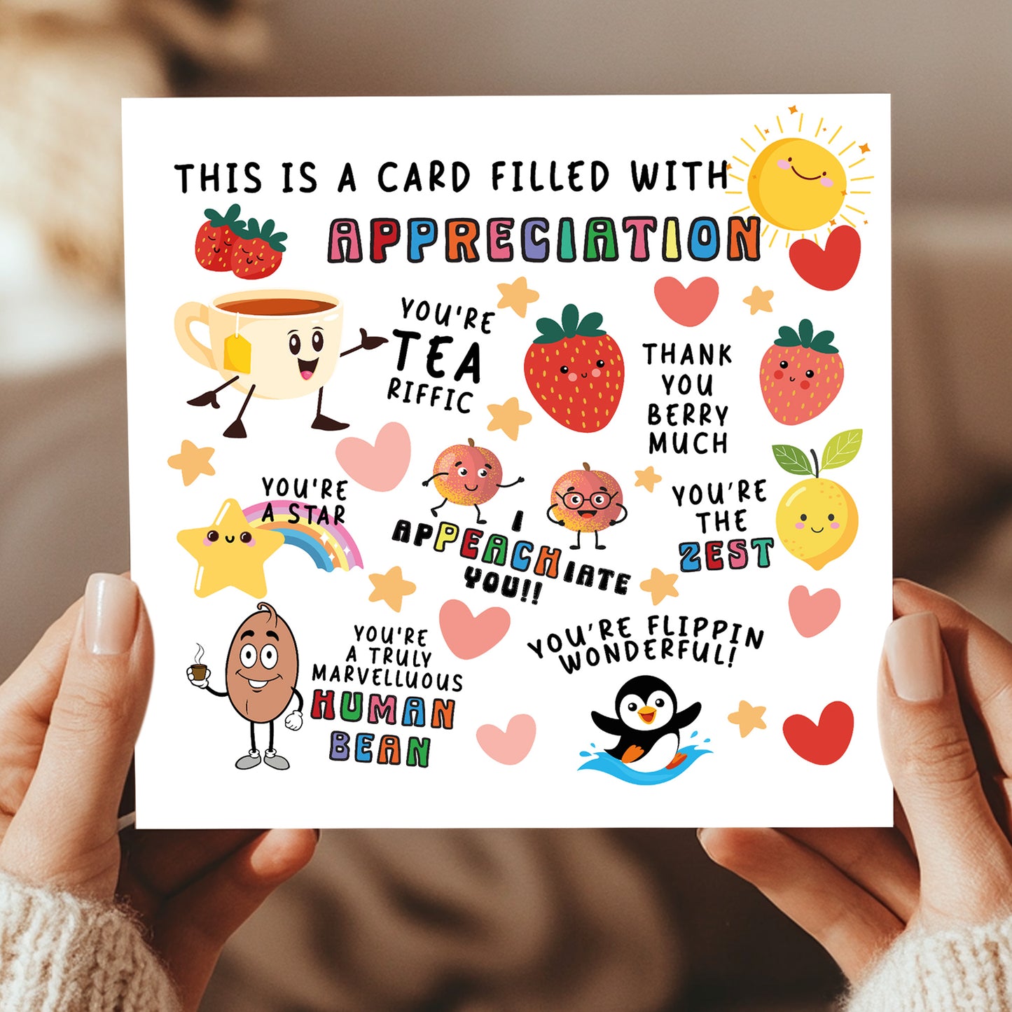 Card Of Appreciation Thank You Card For Teacher Assistant