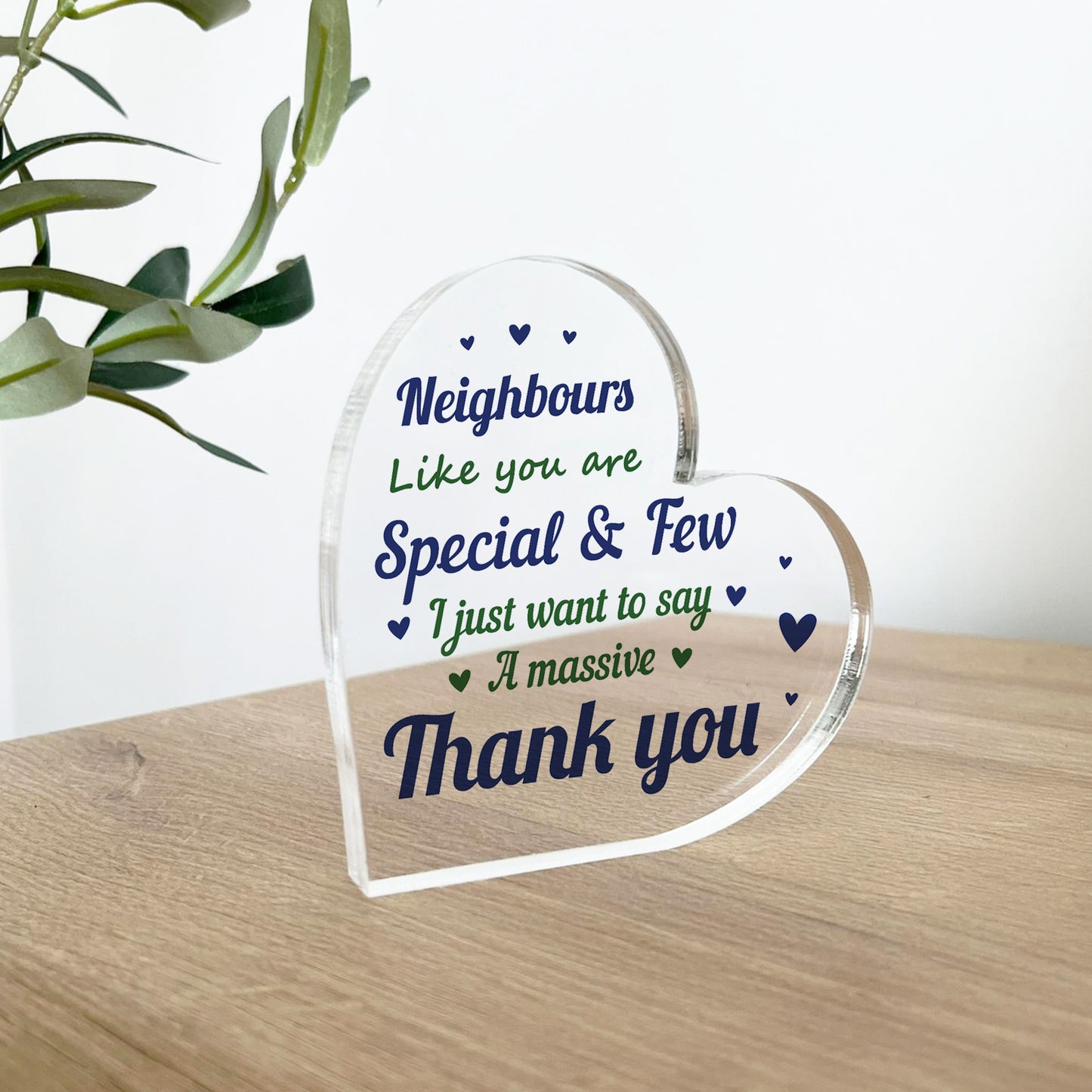 Thank You Gift For Neighbour Acrylic Plaque Neighbours Like You