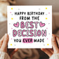 Funny Birthday Card For Husband Wife Boyfriend Girlfriend Joke