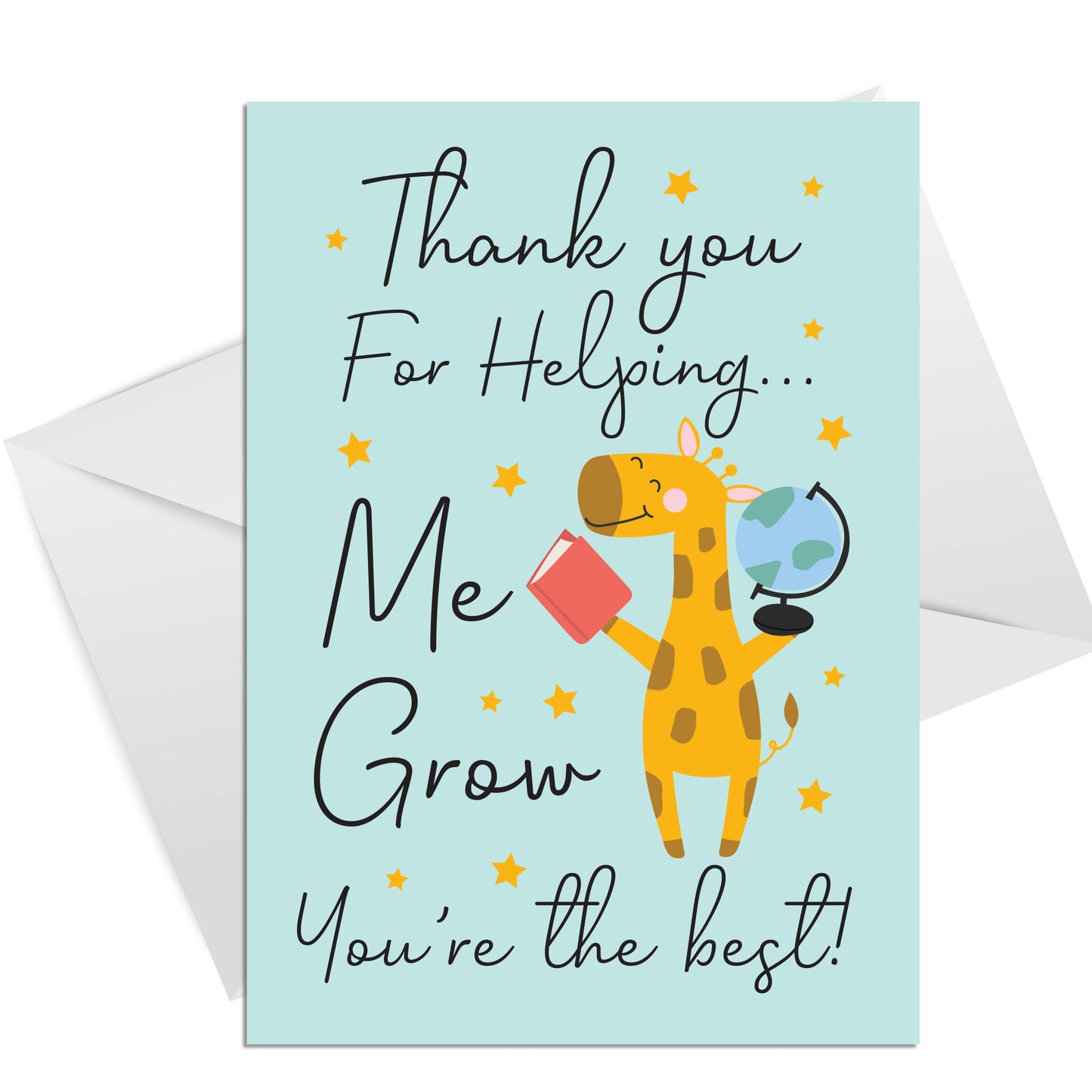 Teacher Thank You Cards Multipack of 6 Greeting Cards Pack