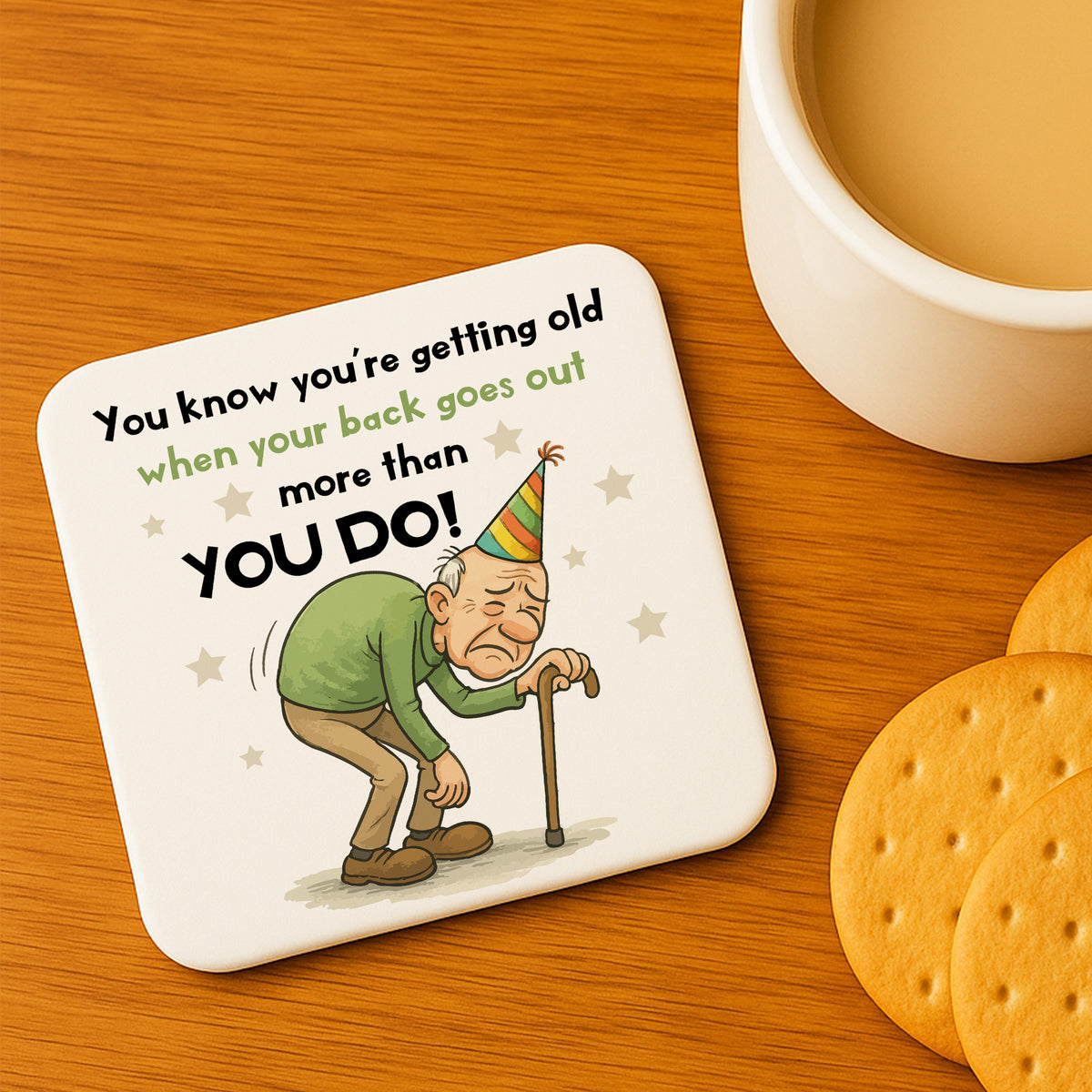 Funny Dad Gift For Dad Grandad COASTER Joke Dad Grandad Gift