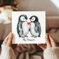 MY PENGIN Card For Valentines Day Anniversary Greetings Card
