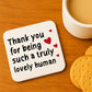 Thank You Gift Coaster For Colleague Teacher Friend Mentor