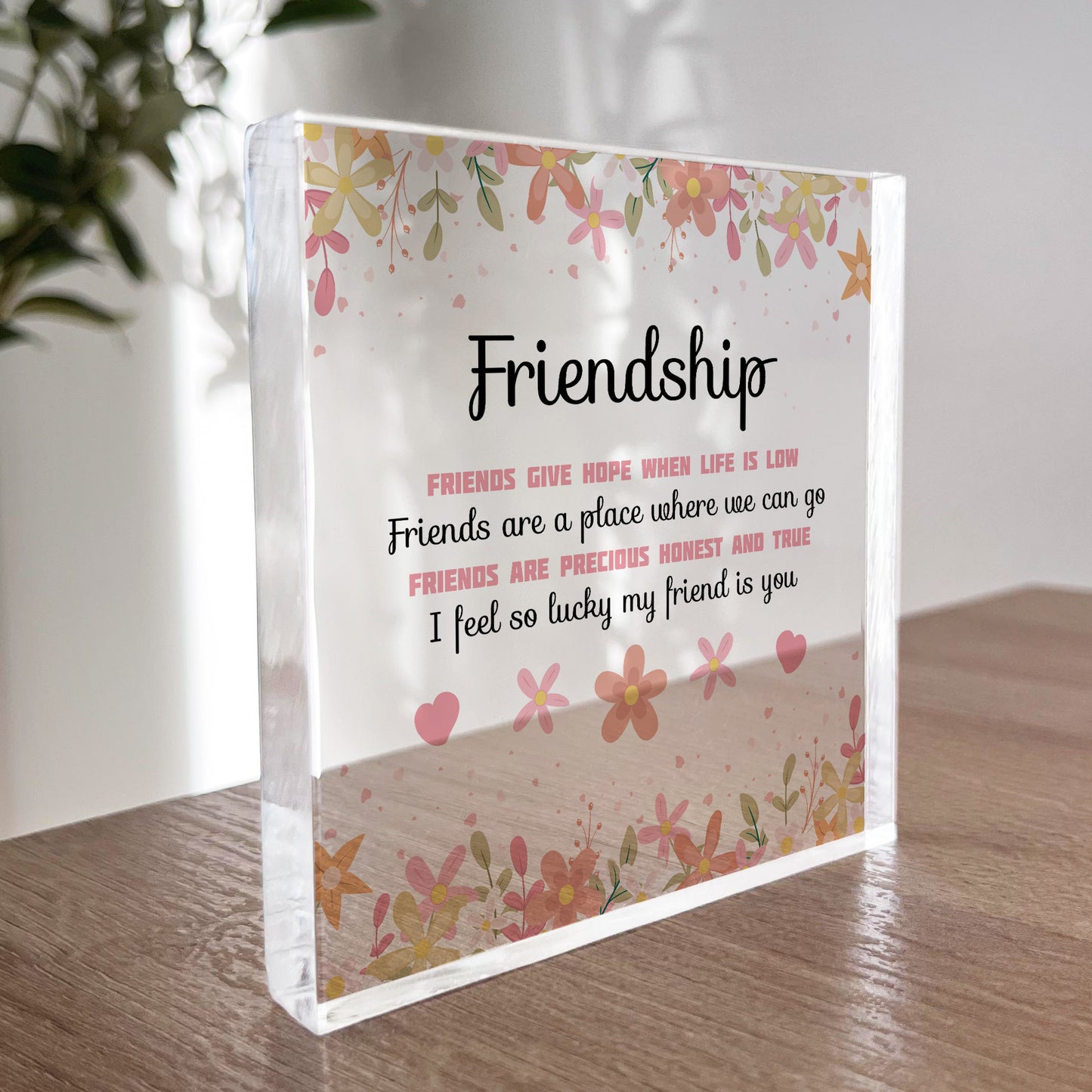 Friendship Gift For Best Friend Plaque Gift For Her Christmas