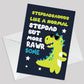 Fathers Day Cards for Stepdad Stepdadsaurus Stepdad Birthday