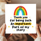 Thank You Card For Teacher Teaching Assistant Nursery Tutor