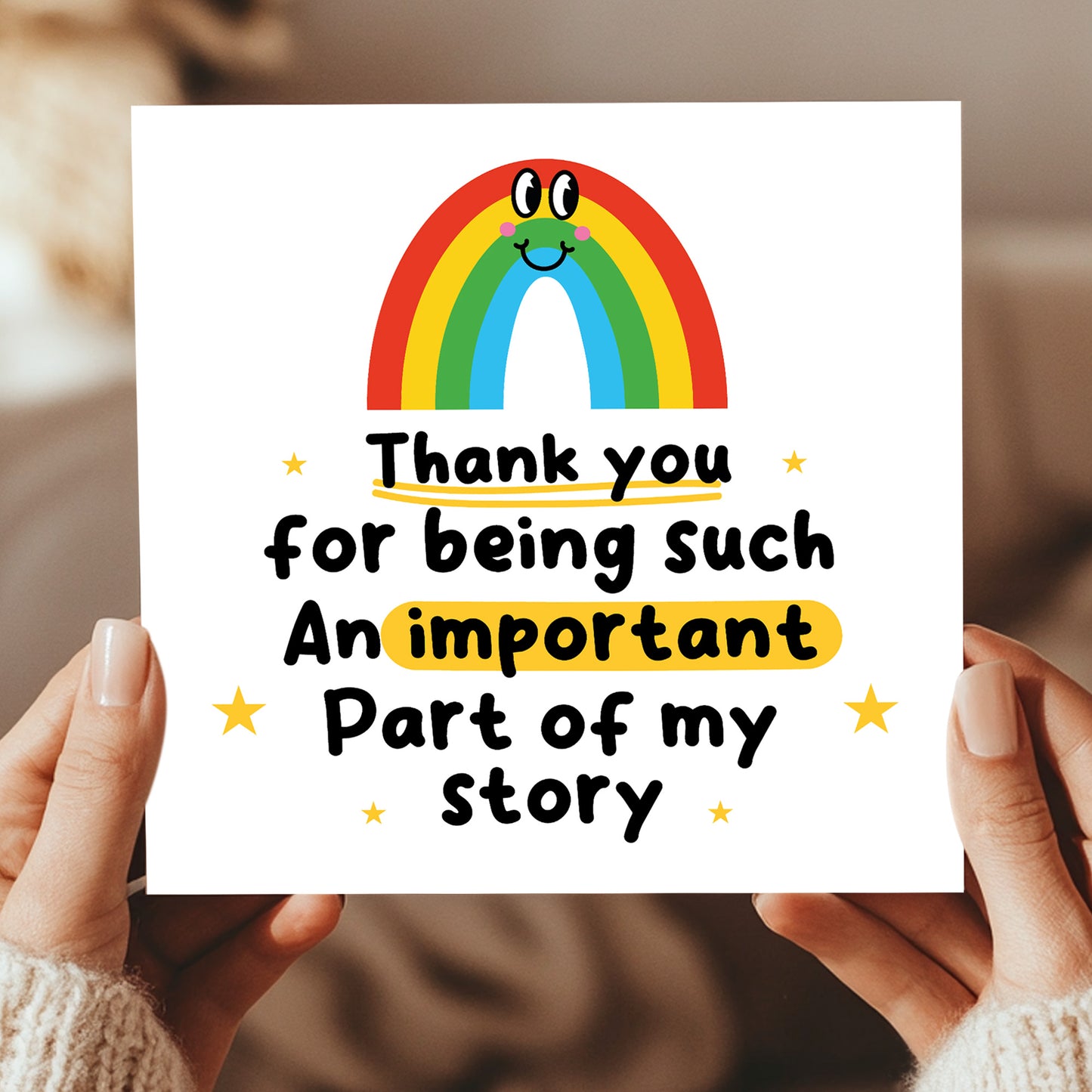Thank You Card For Teacher Teaching Assistant Nursery Tutor