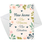 new home card and heart congratulations keepsake, house warming