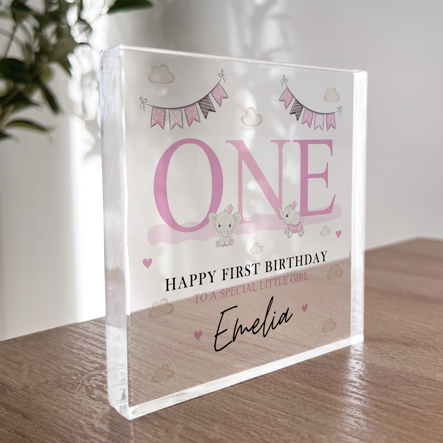 Happy 1st Birthday Gift For Daughter Plaque First Birthday