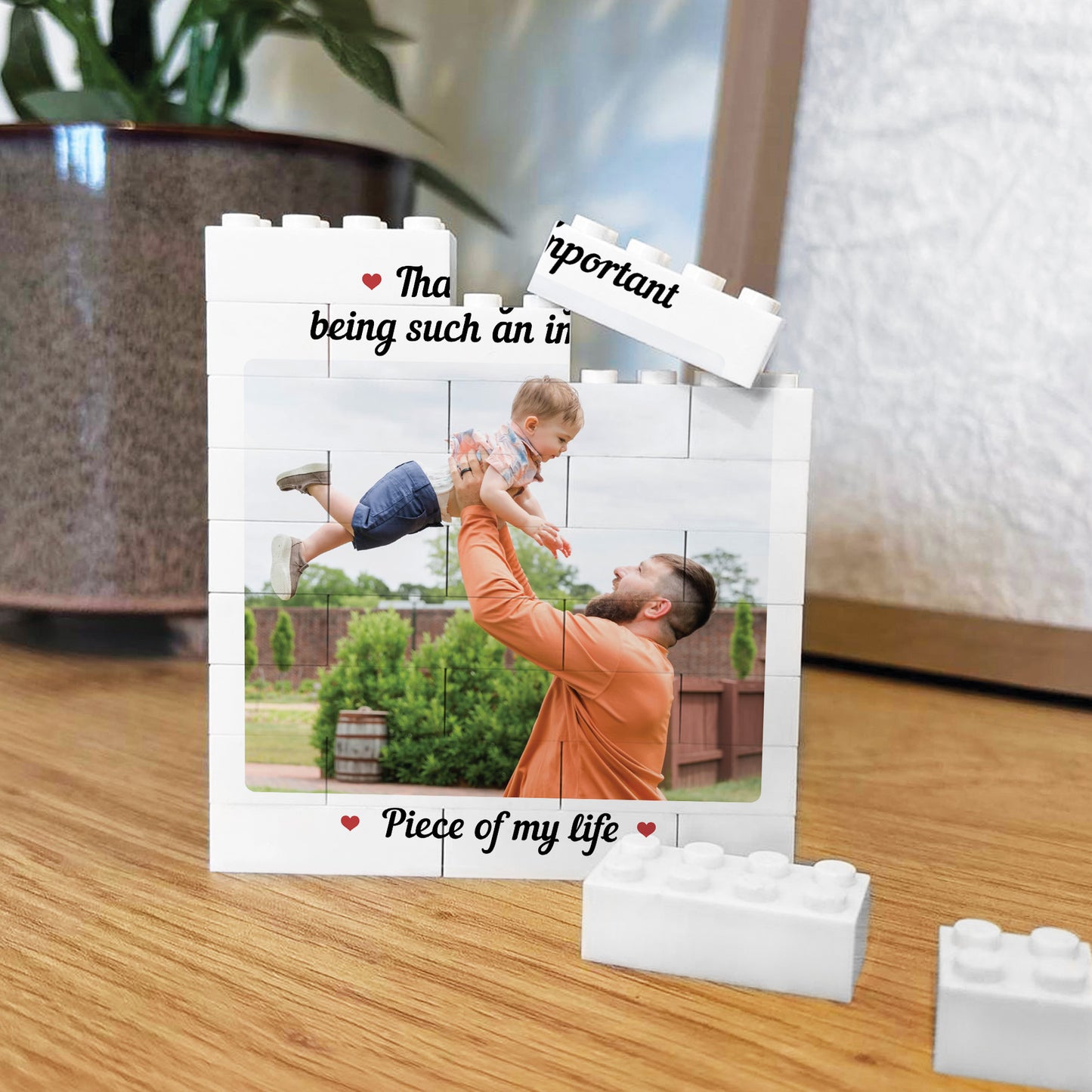 Personalised Photo Block Thank You Gift For Daddy Dad Grandad