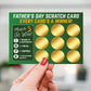 Father's Day Scratch Card Novelty Gift For Dad Gift For Him Men