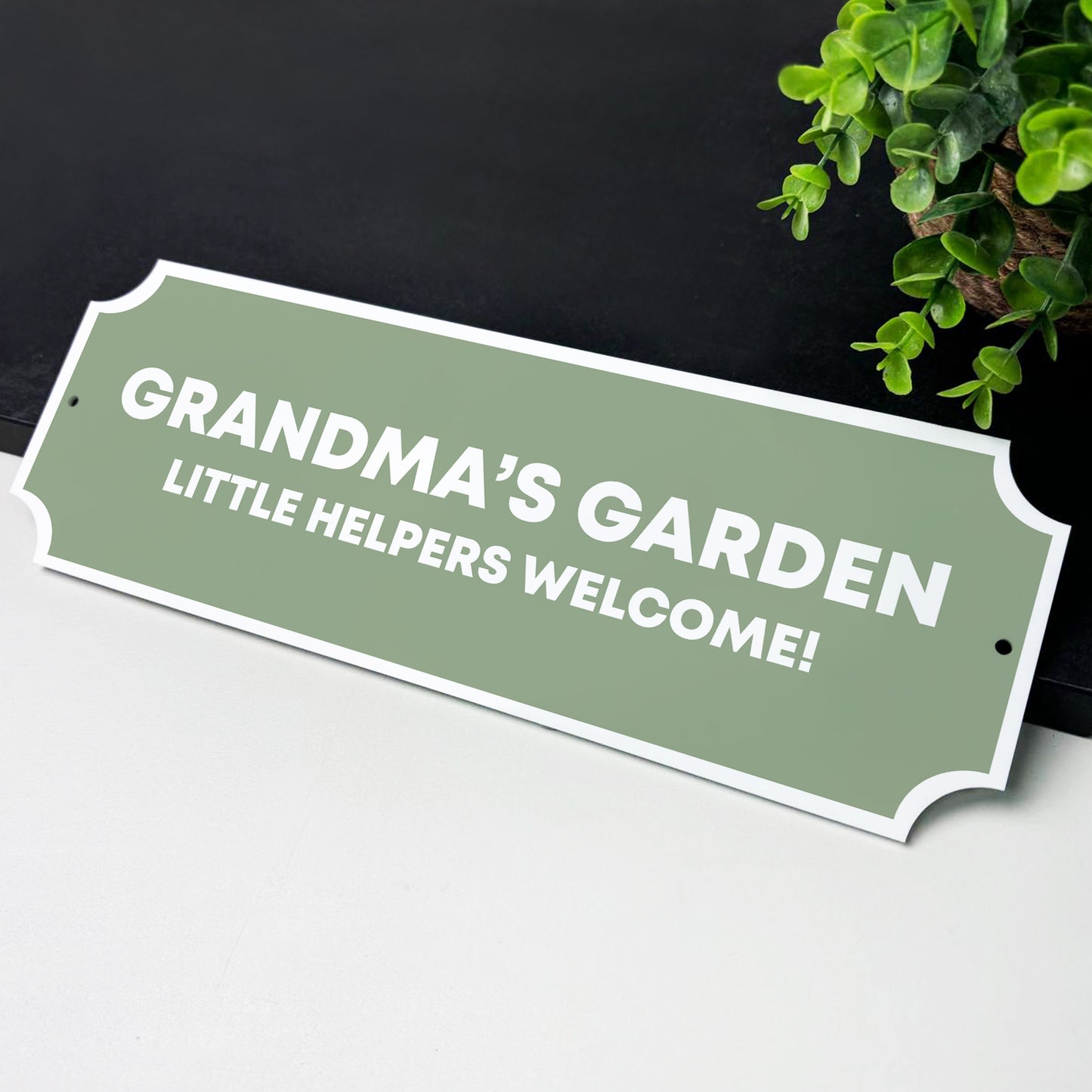 Personalised Garden Sign Hanging Door Wall Plaque Garden Signs