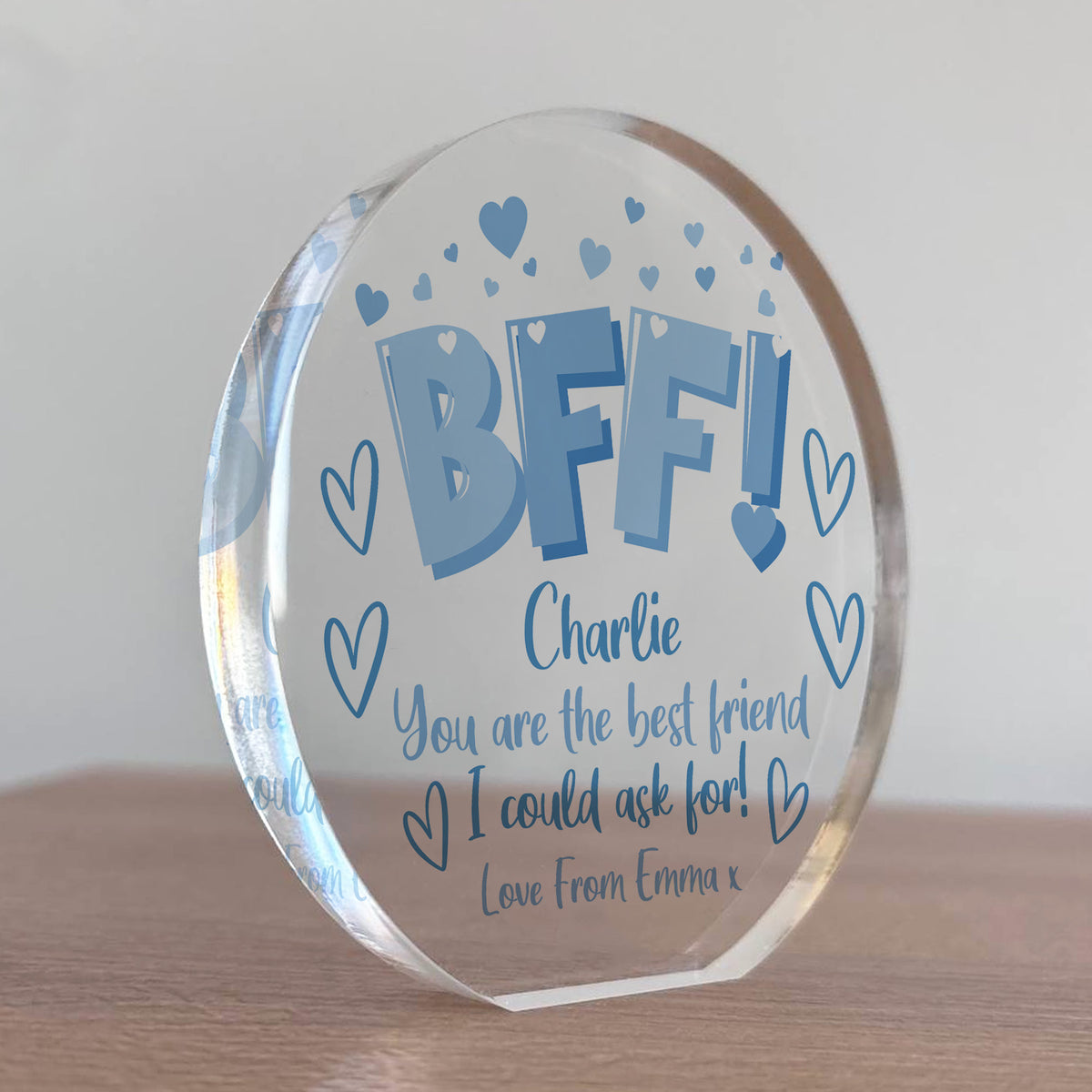 Personalised Best Friend Plaque Gift Friendship Gift