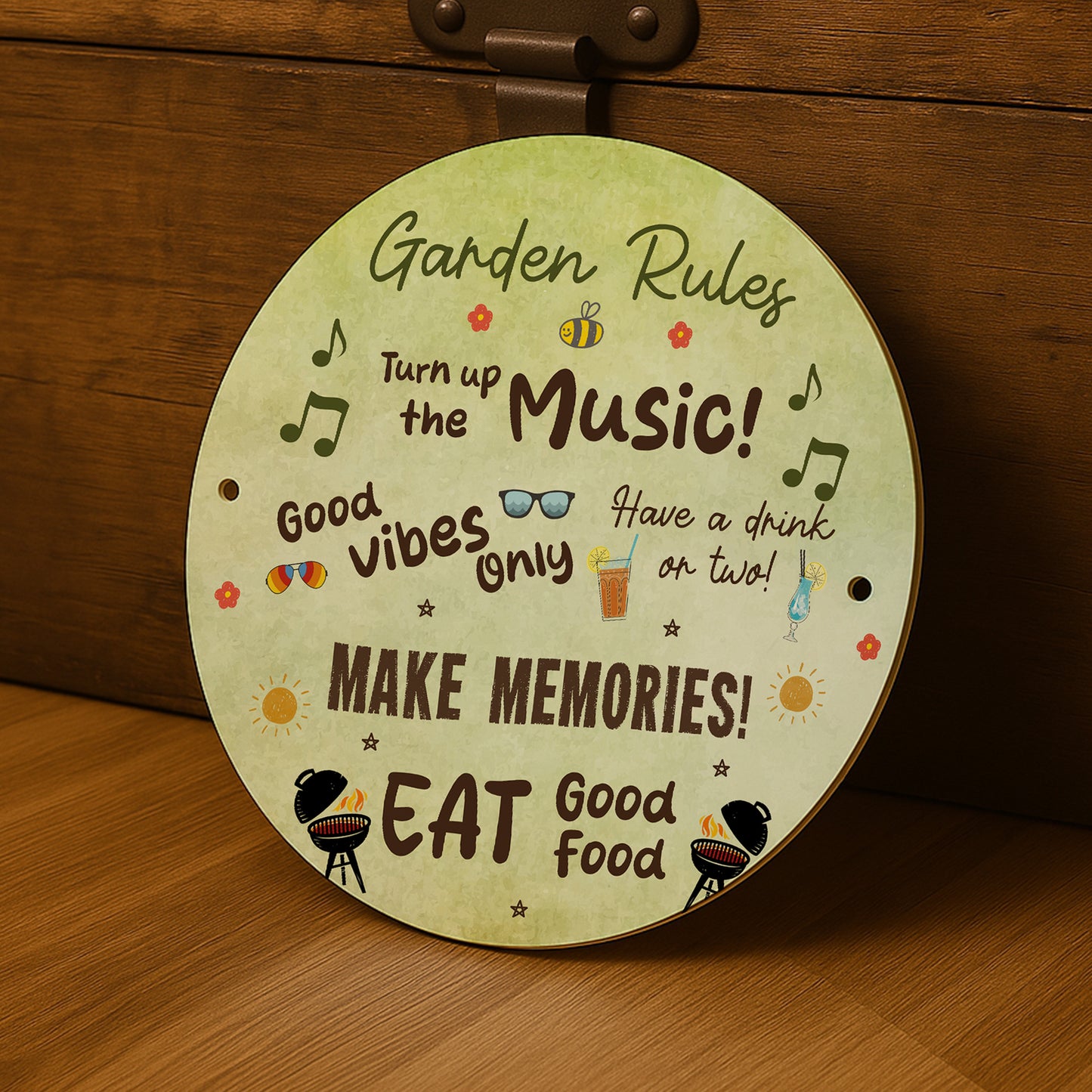 Garden Rules Wall Sign Garden Signs and Plaques Novelty Gift
