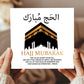 Hajj Mubarak Cards For Muslims Kaaba Islamic Cards 145x145mm