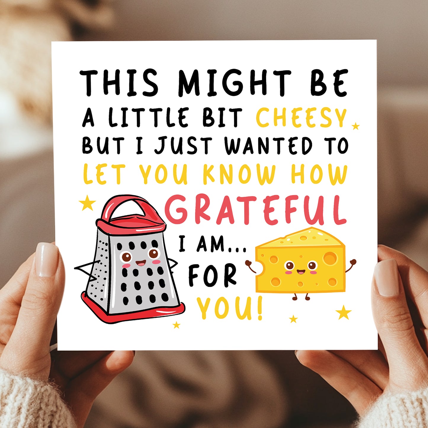 Grateful For You Card Thank You Card For Teacher Volunteer