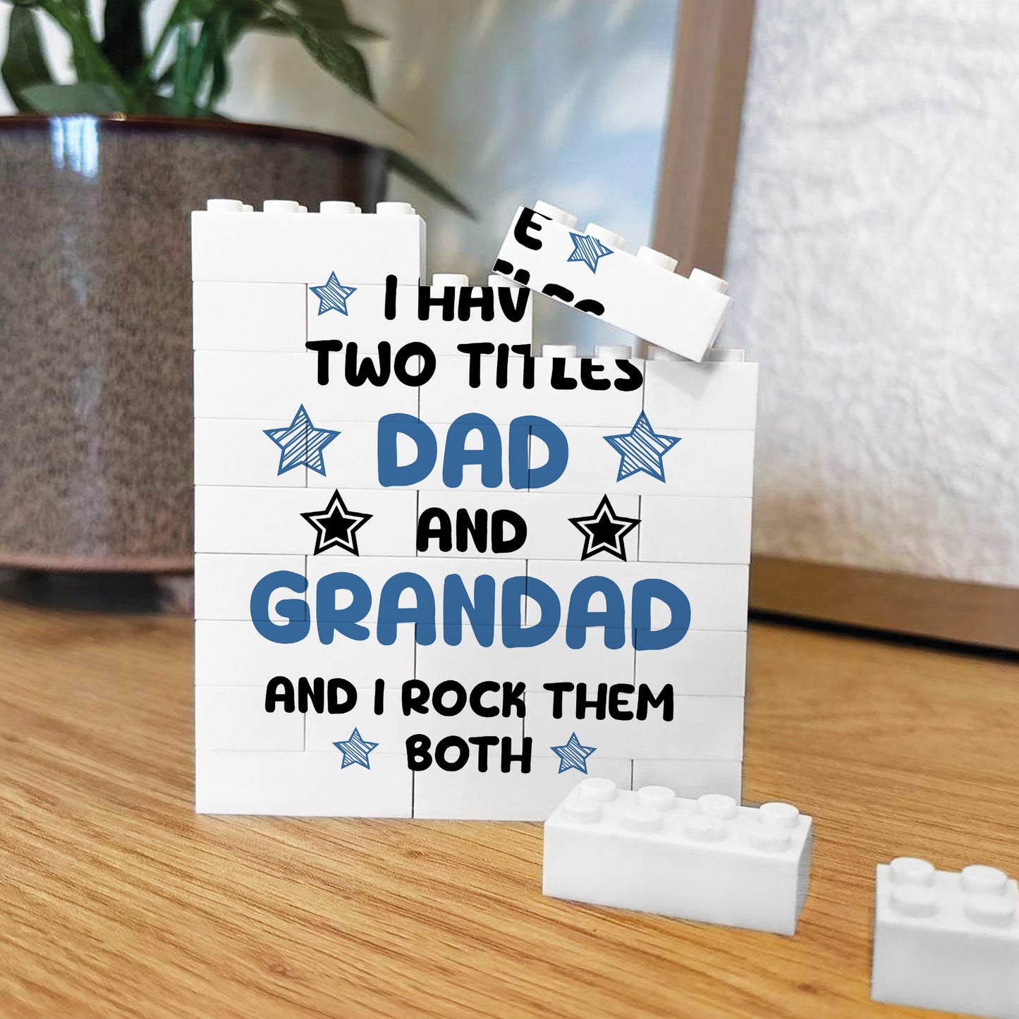 Funny Dad Grandad Gift For Fathers Day Birthday Building Block
