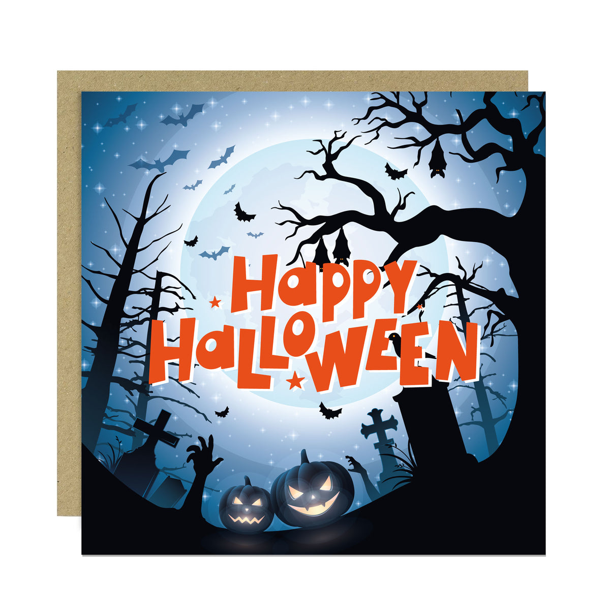Halloween Cards Multipack of 6 Greetings Cards With Envelopes