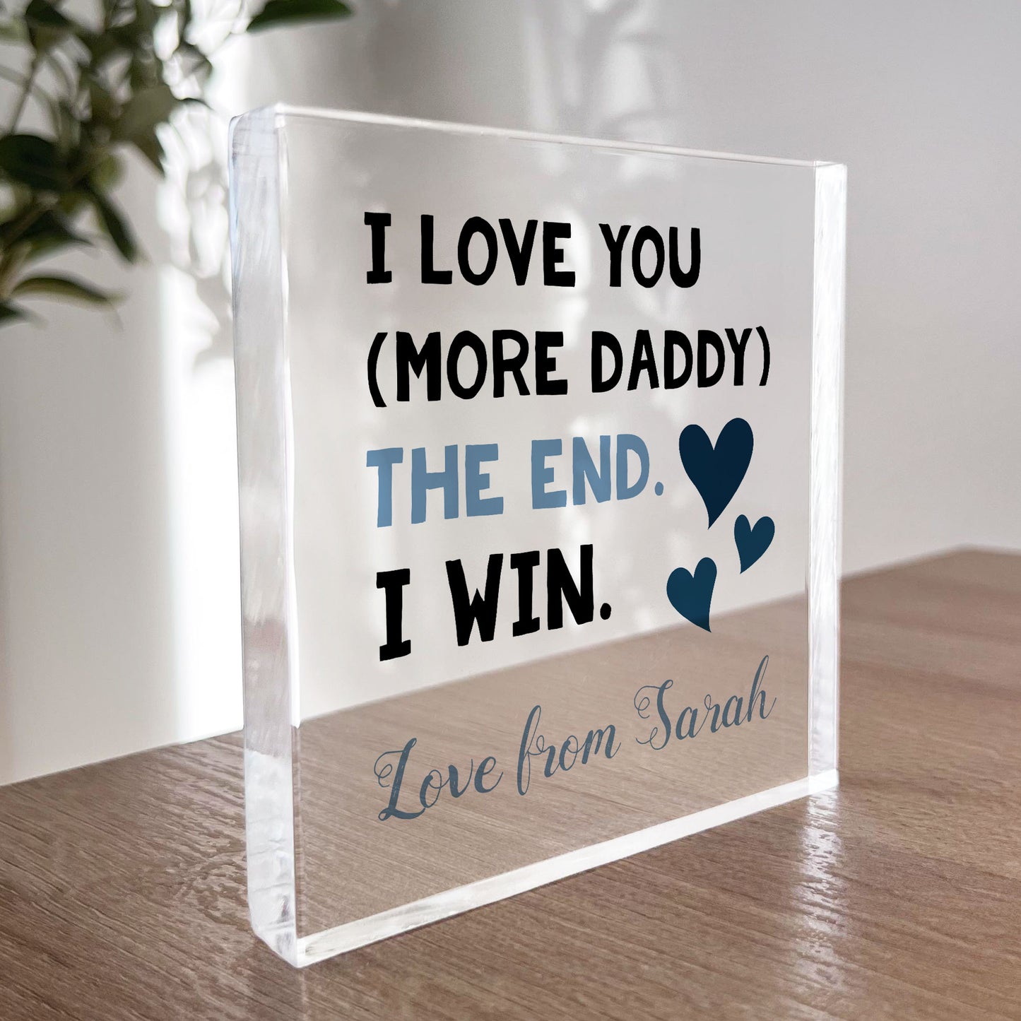 Fathers Day Gifts I LOVE YOU MORE DADDY Daddy Gifts