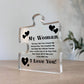 Gifts for Women I Love You Gifts for Her Acrylic Block Puzzle