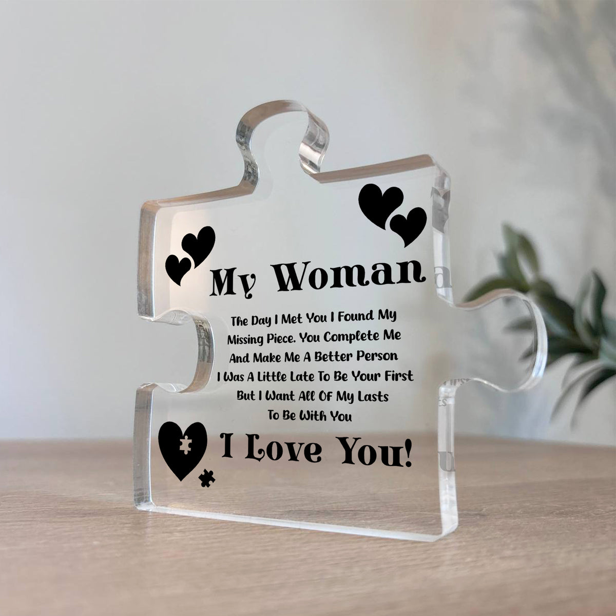 Gifts for Women I Love You Gifts for Her Acrylic Block Puzzle