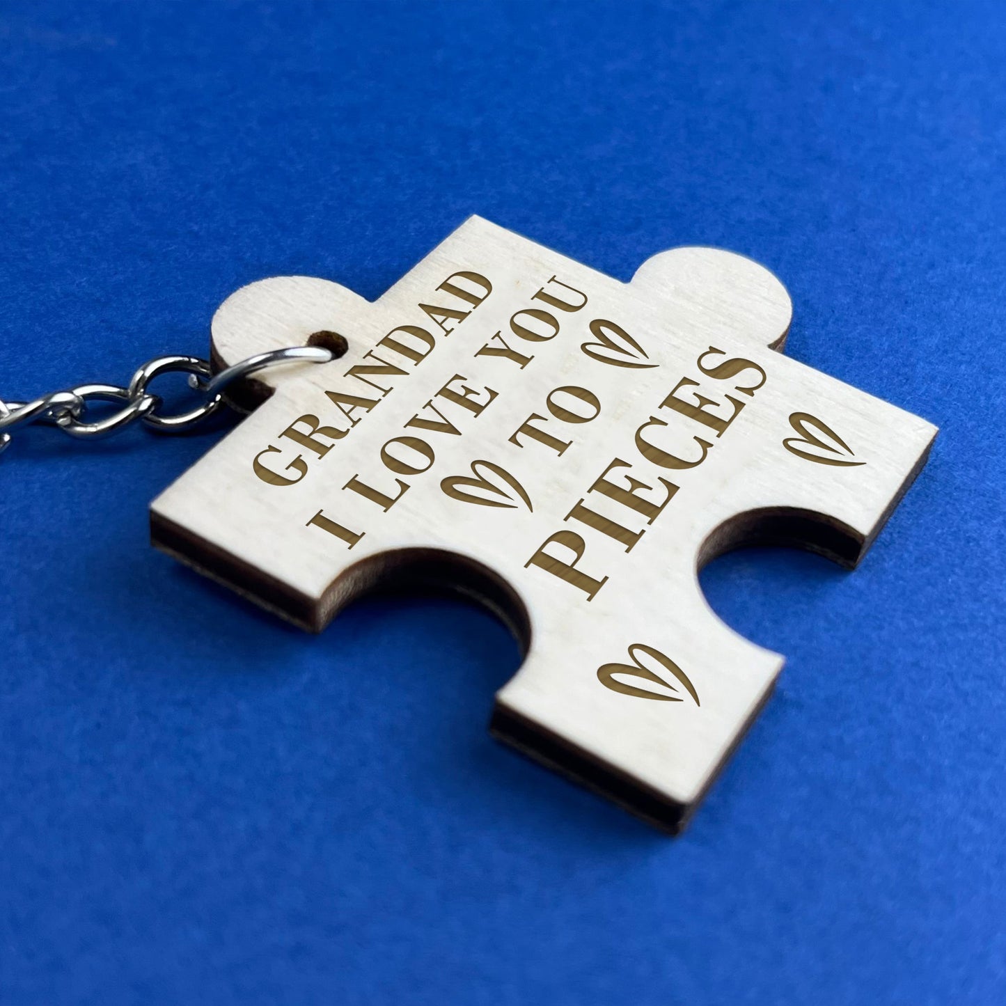 Grandad Keyring Engraved Gift For Fathers Day From Daughter Son