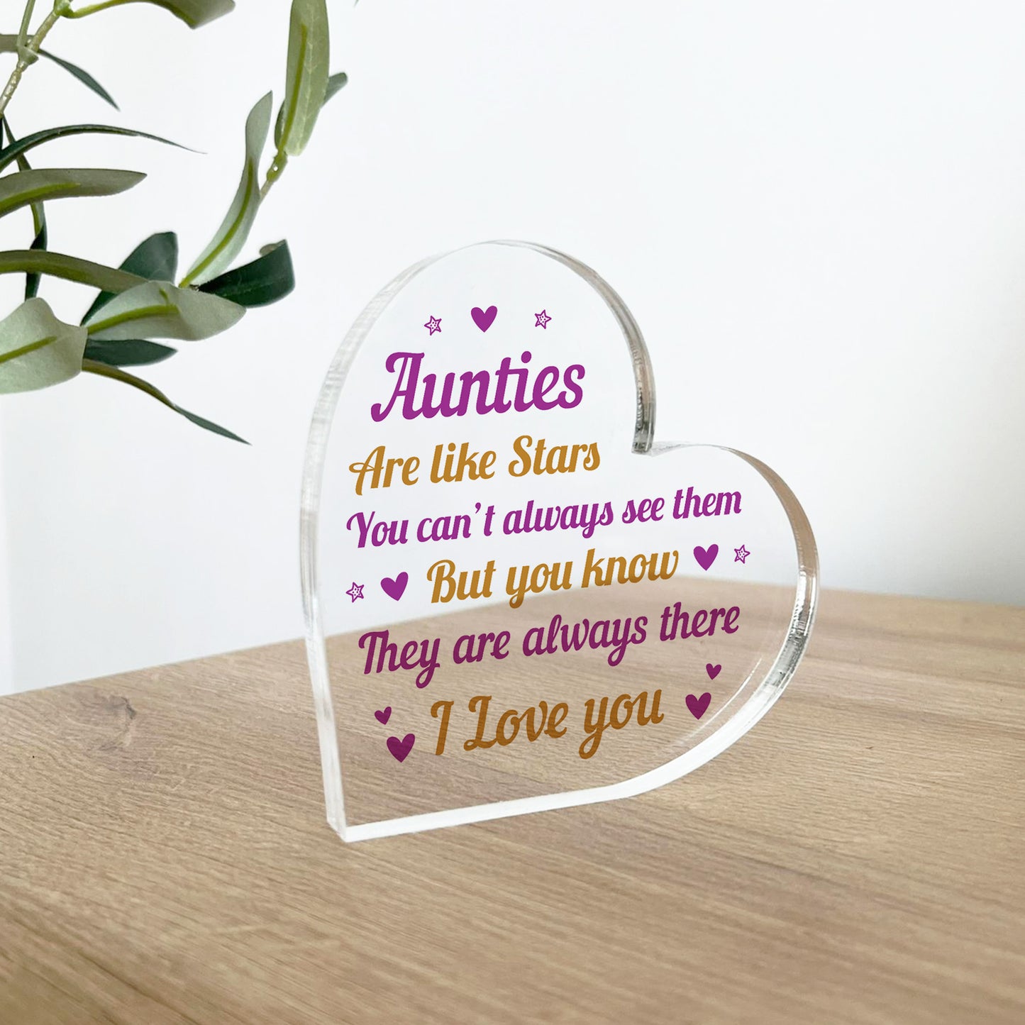 Auntie Plaque Aunties Are Like Stars Thank You Gift For Her
