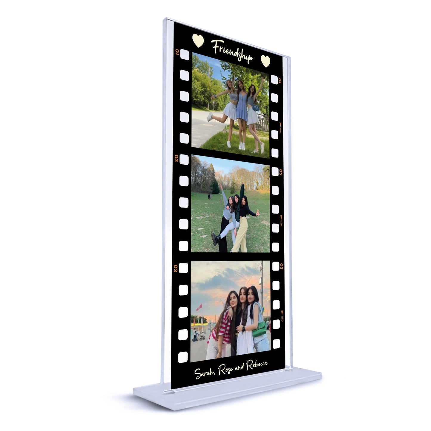 Personalised Gift For Best Friend Freestanding Photo Plaque