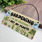 Funny Garden Sign For Outdoor Hanging Wall Sign For Yard