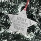 BEST TEACHING ASSISTANT EVER Gift Acrylic Hanging Star Teacher