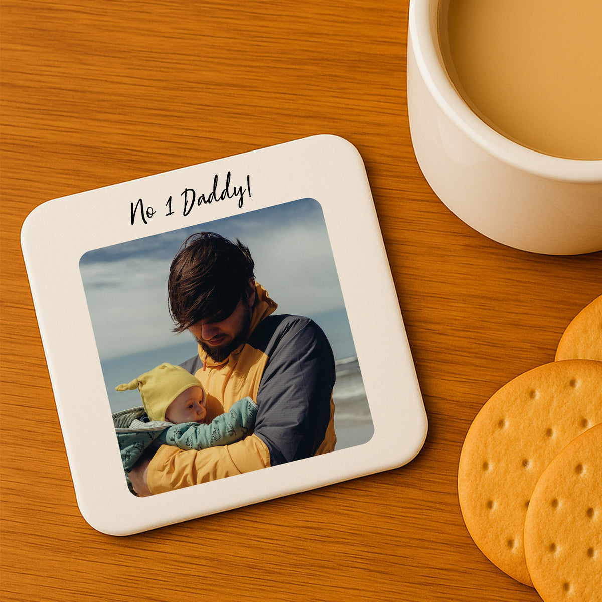 Personalised Daddy Gift For Fathers Day Birthday NO 1 Daddy Coas