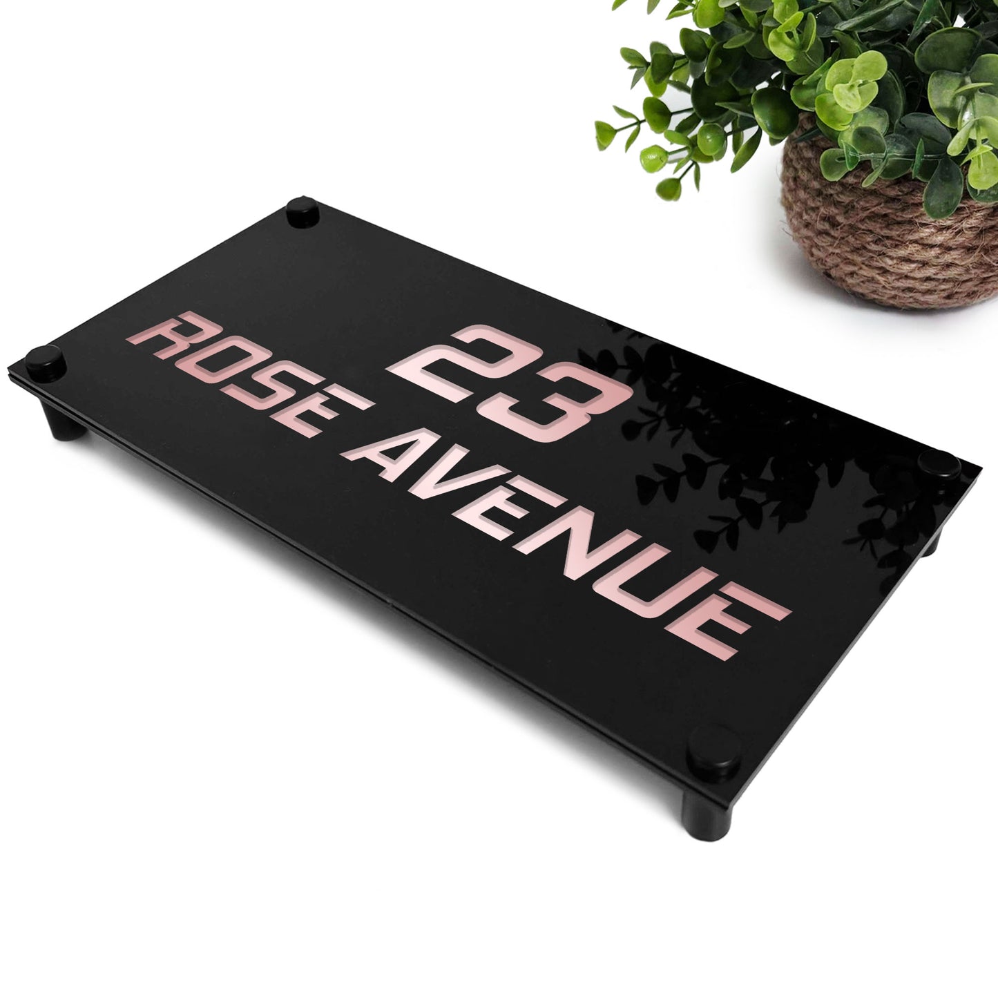 Personalised House Sign Door Number Laser Engraved Address Sign