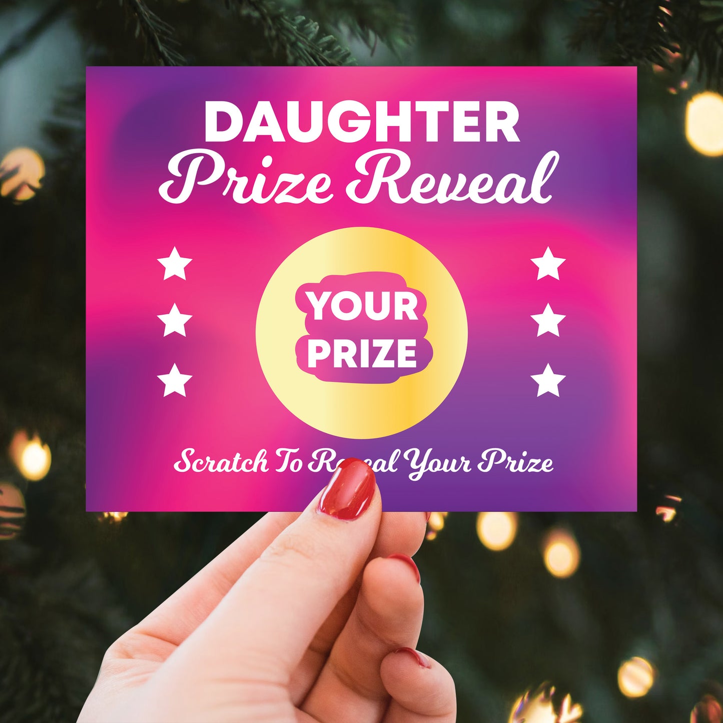 Daughter Scratch Card Gift Reveal Birthday Daughter Card
