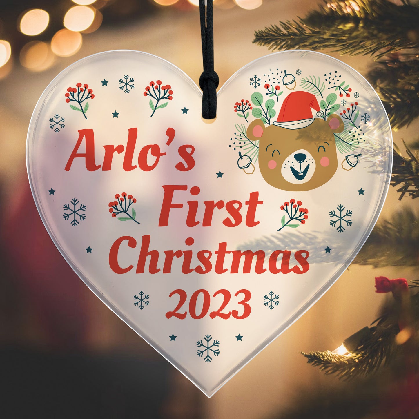 Personalised Baby First Christmas Bauble Child 1st Christmas