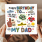 Novelty Happy Birthday Card For Dad My Rock My Hero Card