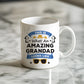 Amazing Grandad Mug Gift For Fathers Day Birthday Novelty Gift